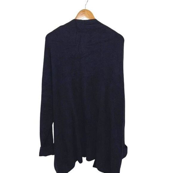 Barefoot Dreams Womens Cozylite Coastline Knit Open Front Cardigan Black 3X NWT - Picture 4 of 9